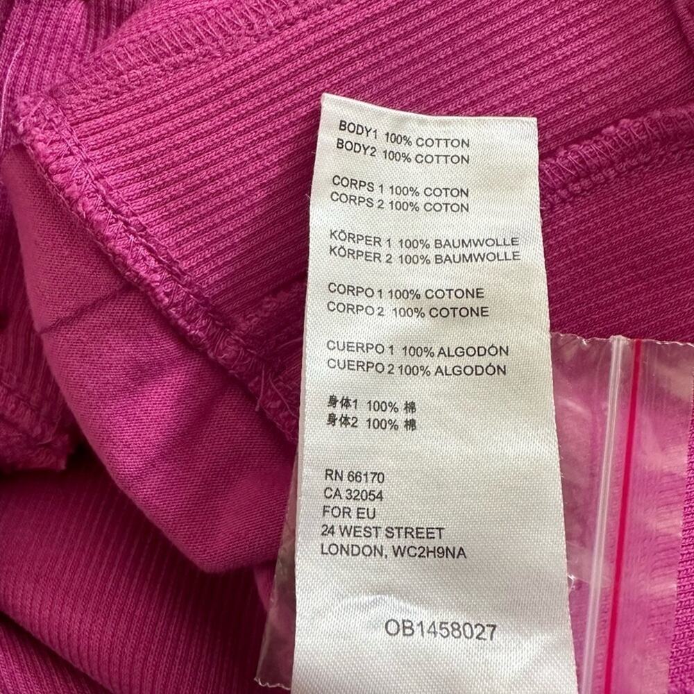 Free People Have My Heart Crop Cotton Camisole in Raspberry Sherbet NEW - Picture 7 of 11